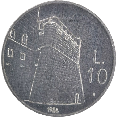 10 lire 1988 San Marino ob.UNC