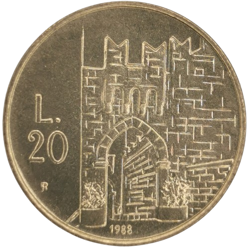 20 lire 1988 San Marino ob.UNC