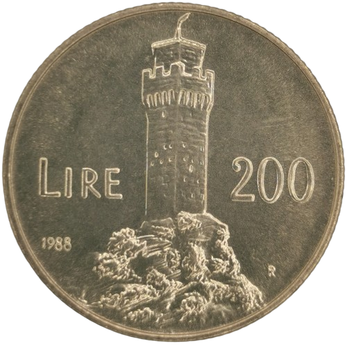 200 lire 1988 San Marino ob.UNC