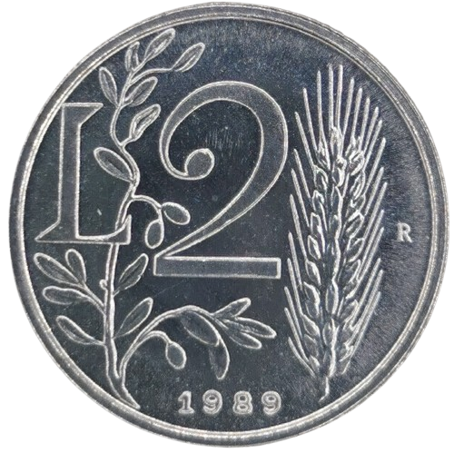 2 lire 1989 San Marino ob.UNC