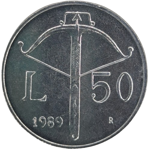 50 lire 1989 San Marino ob.UNC