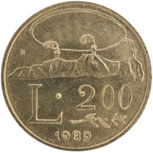 200 lire 1989 San Marino ob.UNC