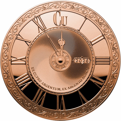 Medaila 2026 Pressburg Mint, 1 Oz 999/1000 Cu, Chronos