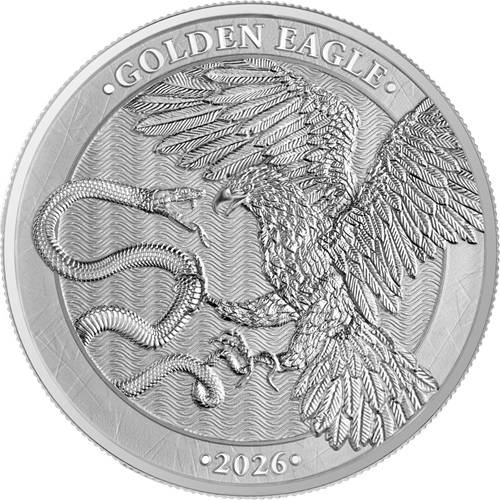 5 euro 2026 Malta BU 1 Oz Ag, Golden Eagle