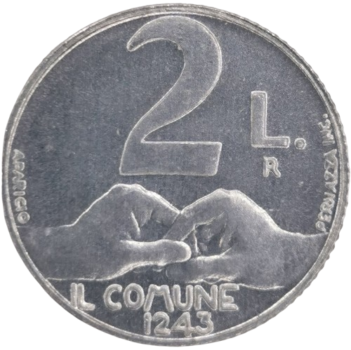 2 lire 1991 San Marino ob.UNC