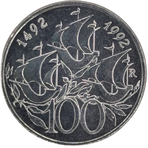100 lire 1992 San Marino ob.UNC