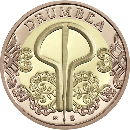 100 Dollars 2021 Niue PROOF, hudobné nástroje - Drumbľa