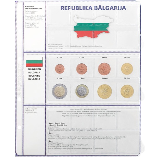 Doplňujúci list pre album EURO COLLECTION Bulharsko (8450-24) 