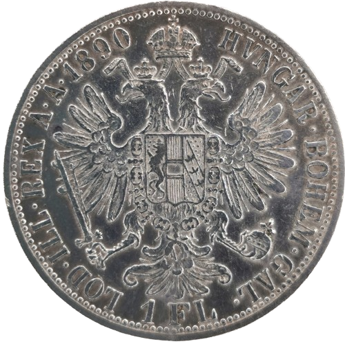 Florin 1890 Rakúsko Uhorsko, František Jozef I.