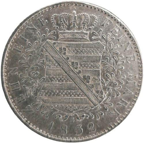 1 Toliar 1832 S Nemecko (Sasko), Anton Saský