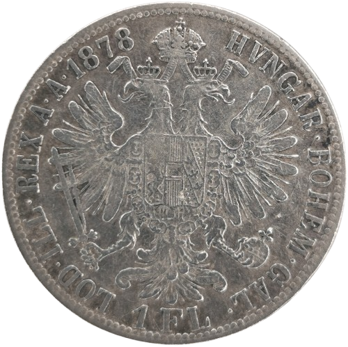 Florin 1878 Rakúsko Uhorsko, František Jozef I. 
