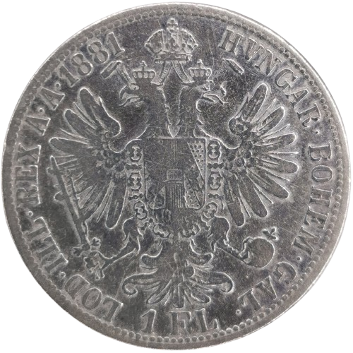 Florin 1881 Rakúsko Uhorsko, František Jozef I. 