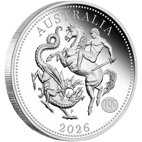 25 Cents 2026 Austrália PROOF 1/4 Oz Ag, Australia Sovereign