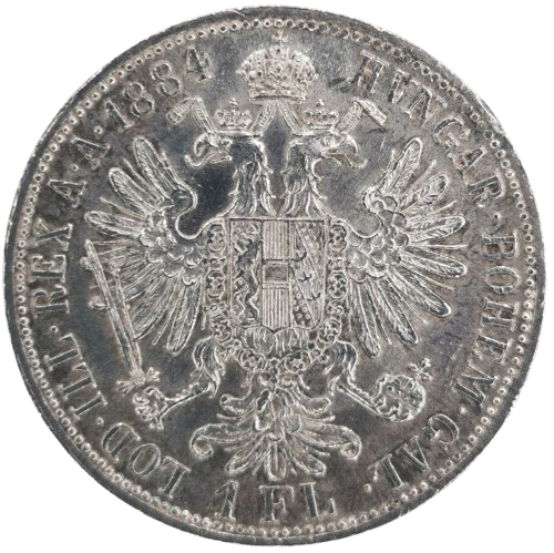 Florin 1884 Rakúsko Uhorsko, František Jozef I. 