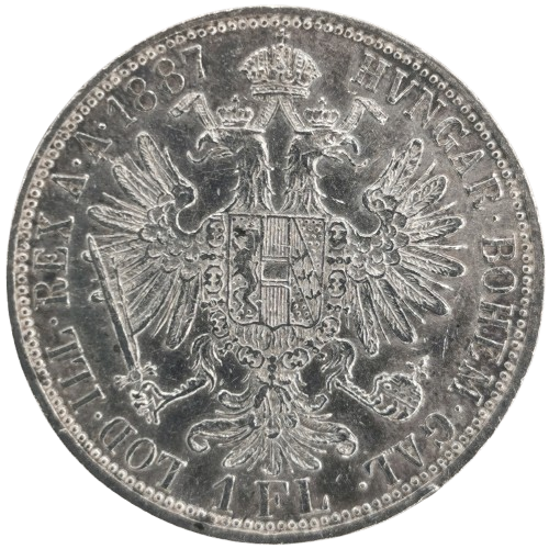Florin 1887 Rakúsko Uhorsko, František Jozef I. 