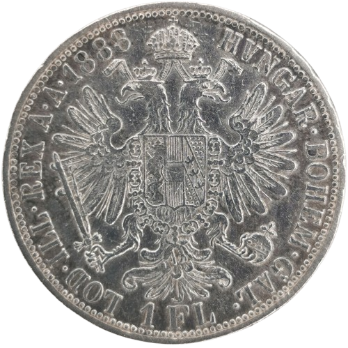 Florin 1888 Rakúsko Uhorsko, František Jozef I. 