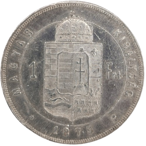 1 Forint 1879 KB Rakúsko Uhorsko, František Jozef I.