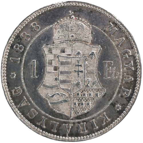 1 Forint 1888 KB Rakúsko Uhorsko, František Jozef I. 