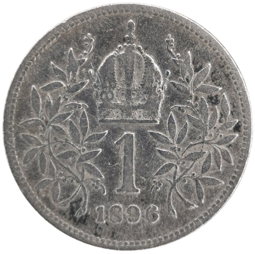 1 Corona 1896 Rakúsko Uhorsko, František Jozef I. 