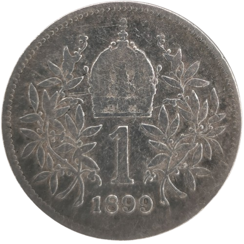 1 Corona 1899 Rakúsko Uhorsko, František Jozef I. 