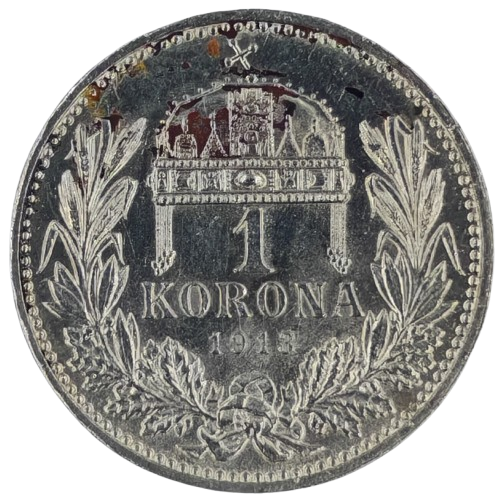 1 Korona 1913 KB Rakúsko Uhorsko, František Jozef I. (fľaky)