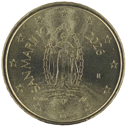 50 cent 2026 San Marino ob.UNC