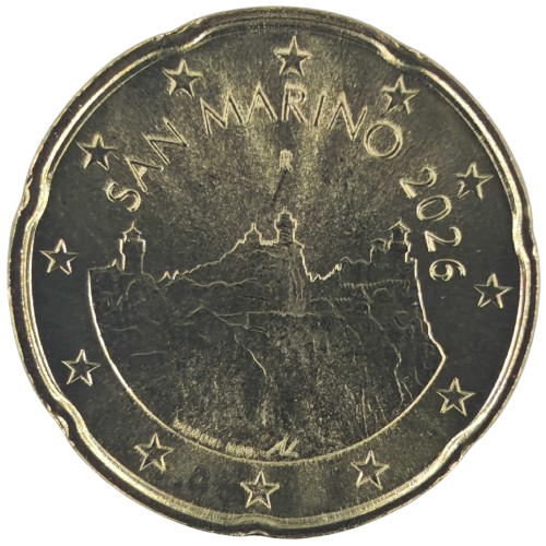 20 cent 2026 San Marino ob.UNC