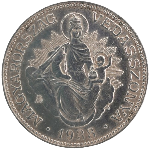 2 Pengo 1938 Maďarsko, Madona s dieťaťom