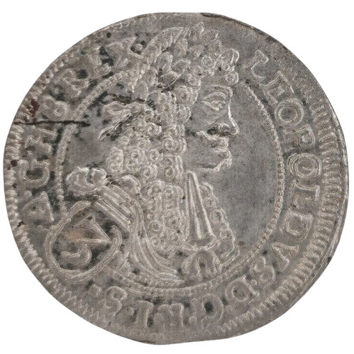 3 Kreuzer 1696 CH Uhorsko, Leopold I.