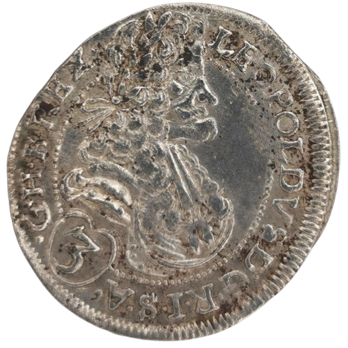 3 Kreuzer 1697 CH Uhorsko, Leopold I.