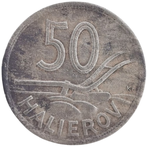 50 Halier 1940 Slovenský štát (fľaky)