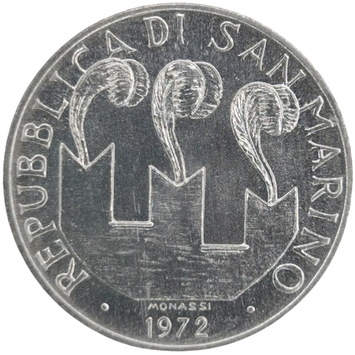10 lire 1972 San Marino ob.UNC