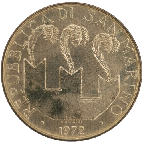 20 lire 1972 San Marino ob.UNC