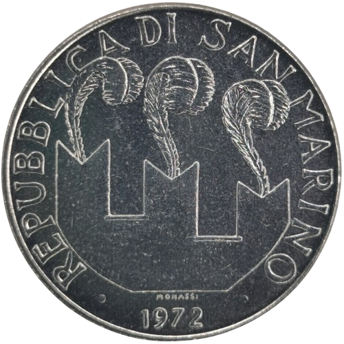 100 lire 1972 San Marino ob.UNC