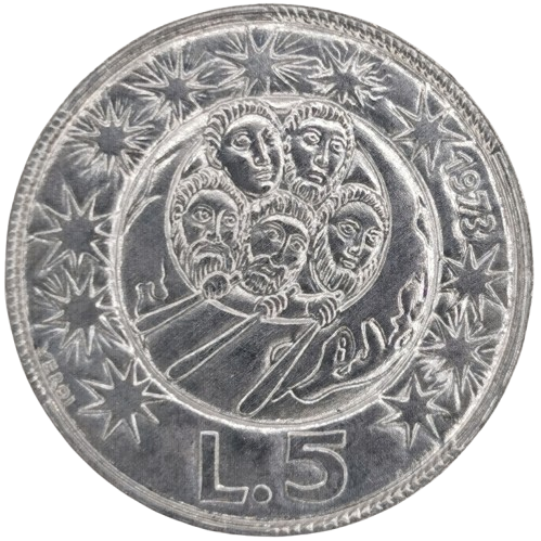 5 lire 1973 San Marino ob.UNC