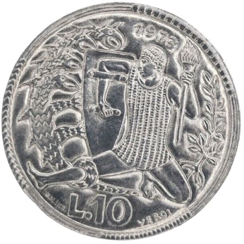 10 lire 1973 San Marino ob.UNC