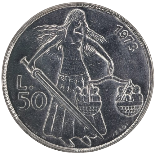 50 lire 1973 San Marino ob.UNC