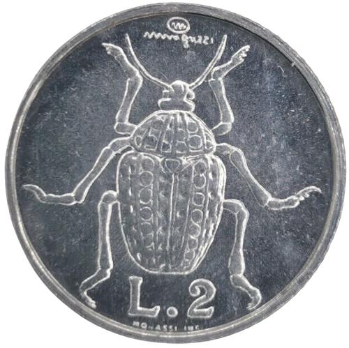 2 lire 1974 San Marino ob.UNC