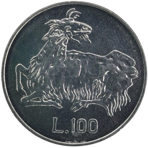 100 lire 1974 San Marino ob.UNC