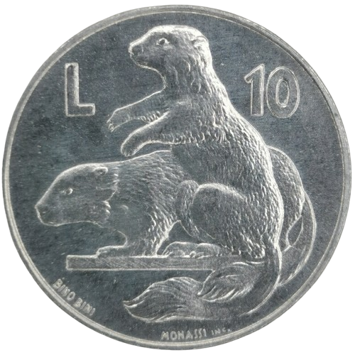 10 lire 1975 San Marino ob.UNC