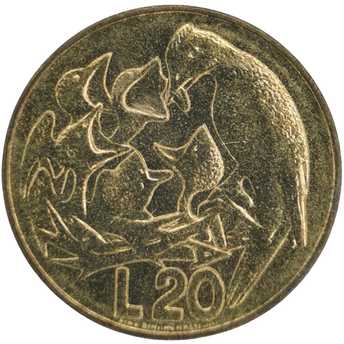 20 lire 1975 San Marino ob.UNC