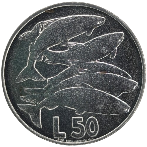 50 lire 1975 San Marino ob.UNC