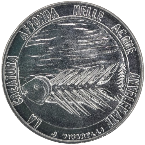 100 lire 1977 San Marino ob.UNC, ryba