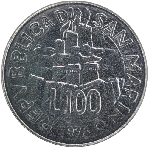 100 lire 1978 San Marino ob.UNC
