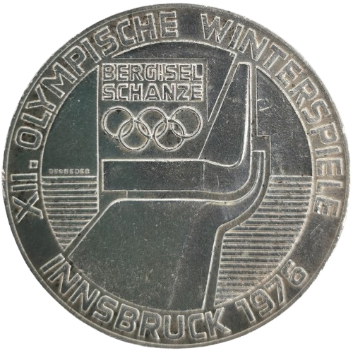 100 Schilling 1976 Rakúsko, OH Innsbruck 1976 - Ski jump