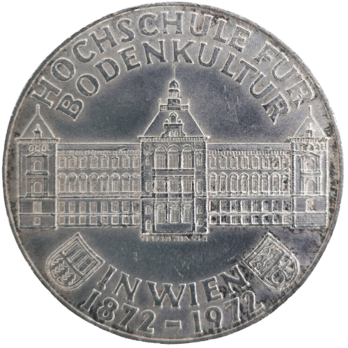 50 Schilling 1972 Rakúsko, Institute of Agriculture in Vienna