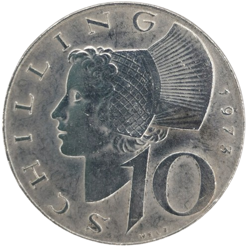 10 Schilling 1973 Rakúsko