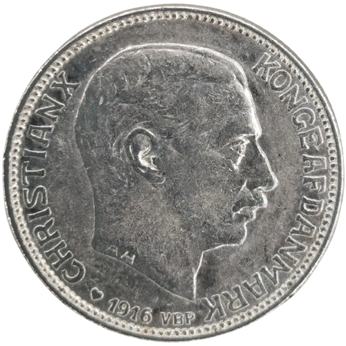 1 Krone 1916 Dánsko, Christian X