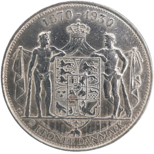 2 Kroner 1930 Dánsko, Birth of King Christian X