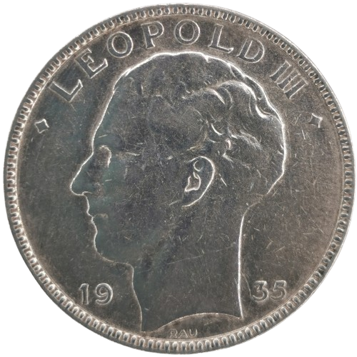 20 Francs 1935 Belgicko, Leopold III.